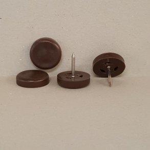 Glides�m brun plast, 20mm